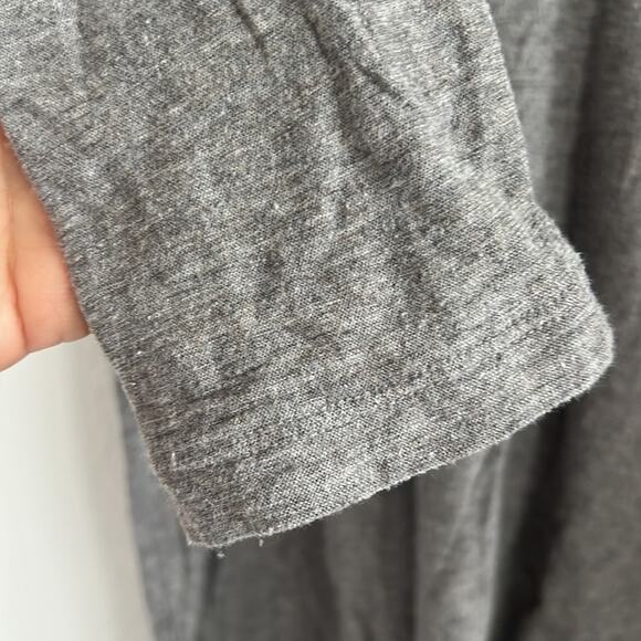 Standard James Perse Gray Wool Blend Long Sleeve Shirt Top 3 / Medium - Picture 5 of 6